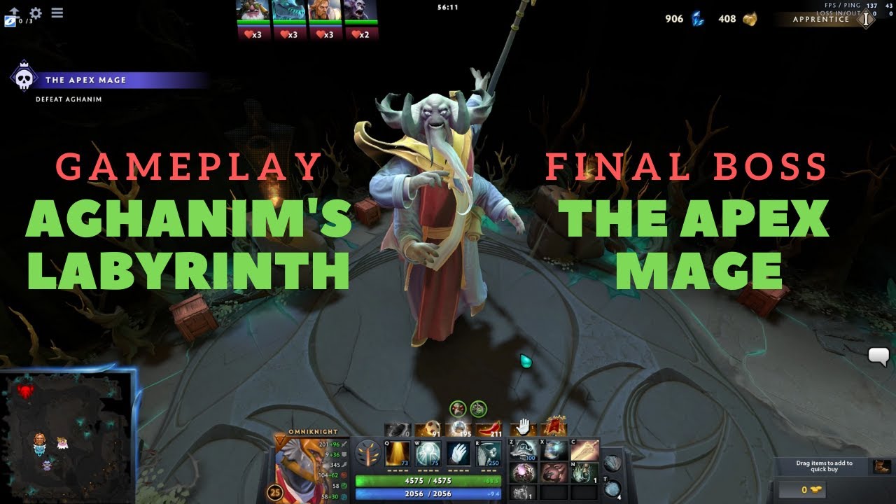 Dota 2 Aghanim's Labyrinth Gameplay | Final Boss | The Apex Mage | Summer Event|TI10 Battlepass 2020