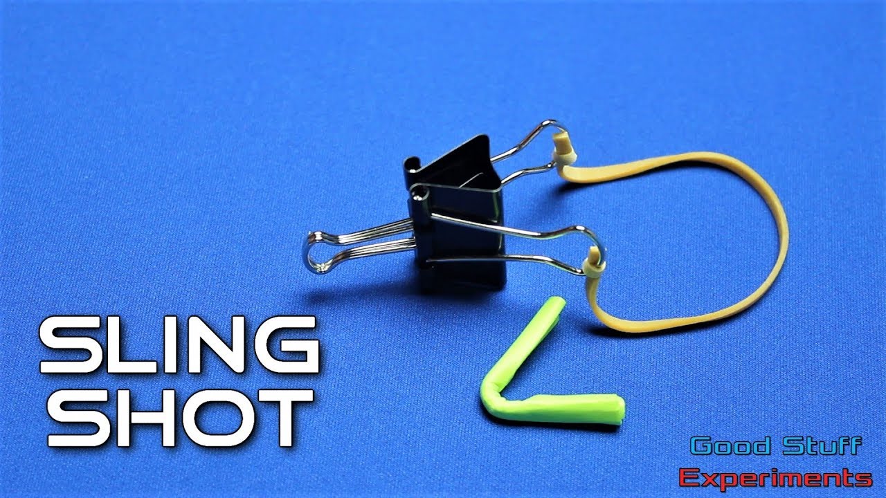 How to Make a Slingshot using Paper Binder/Paperclip