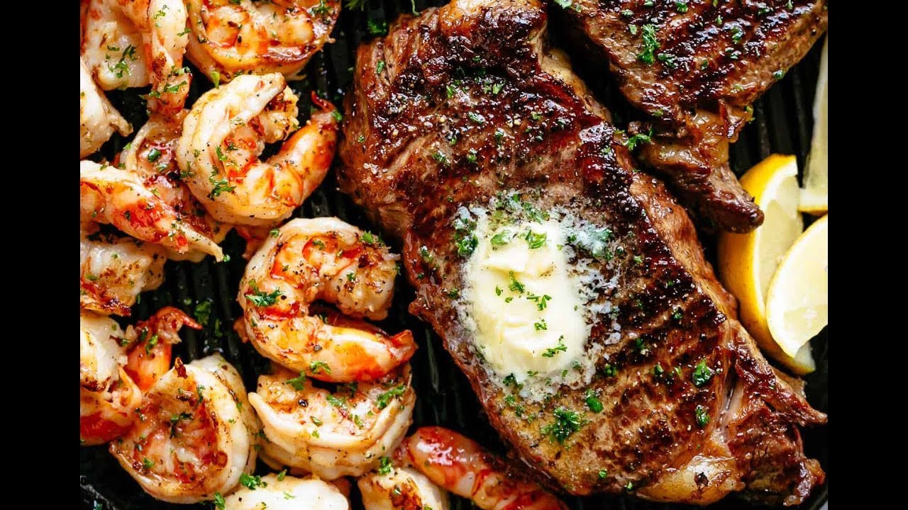 Recipe: Garlic Butter Grilled Steak and Shrimp – Bold, Backyard Feast