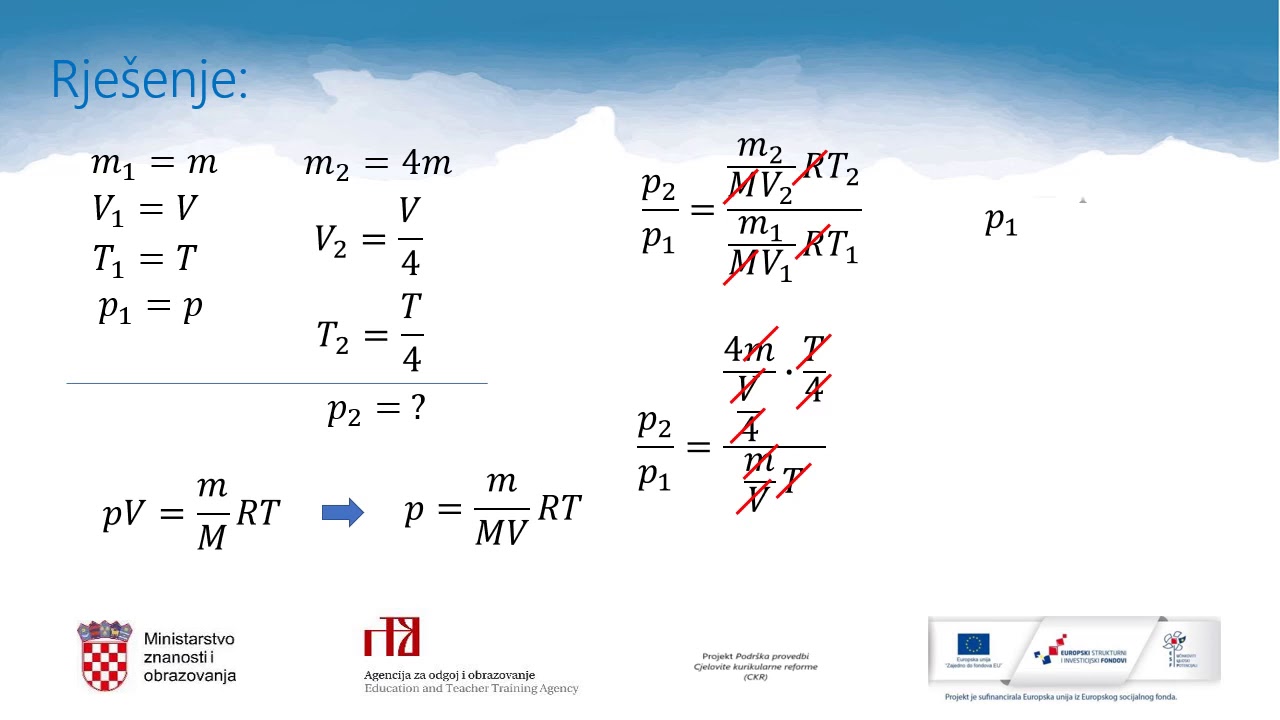 Fizika 2. r. SŠ - Analiziranje idealnog plina i molekulsko-kinetičkog  modela plina