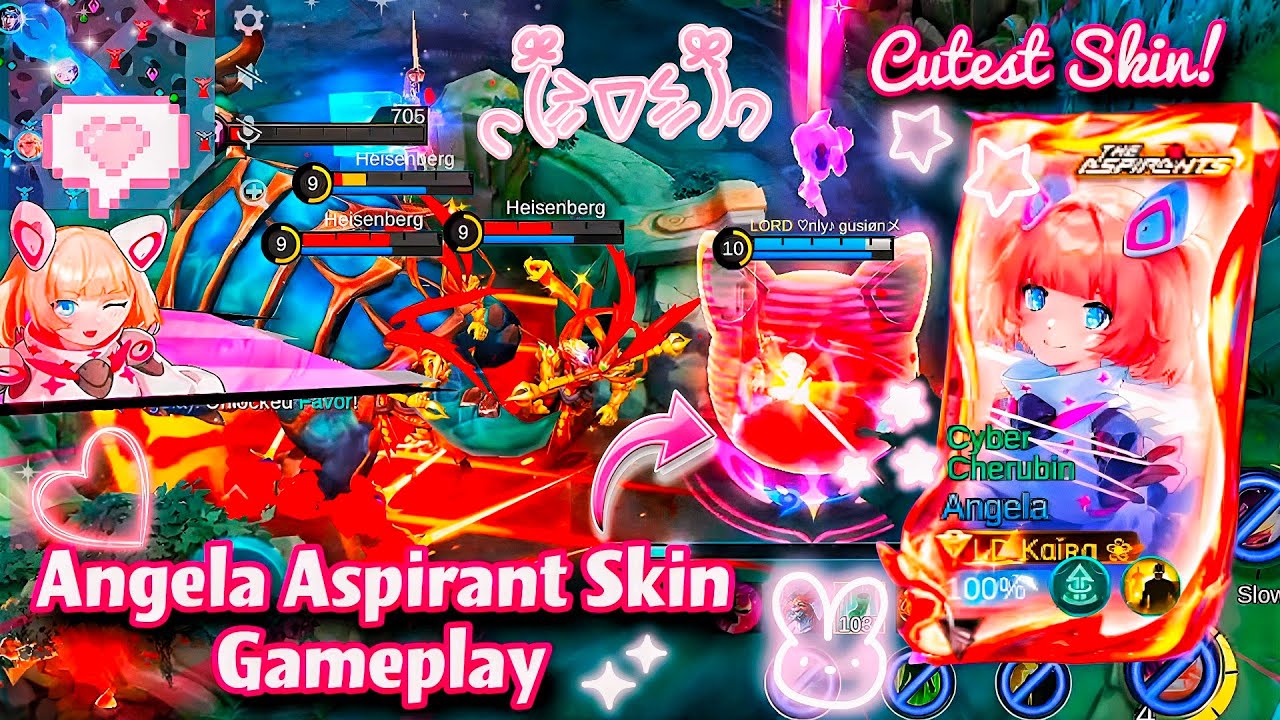 Finally Kaira's Angela is back‼️🌸 Angela Aspirant Skin Gameplay!💖 Cyber Cherubin🩷