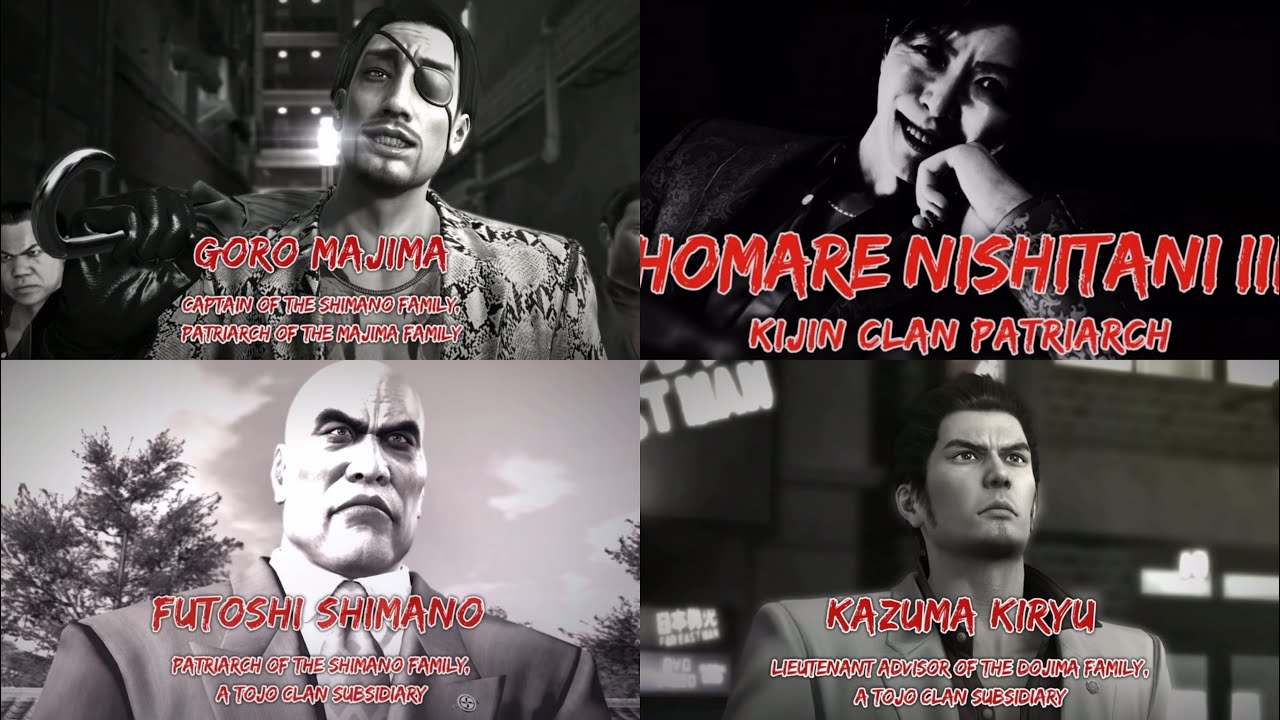 All Characters Introduction in Yakuza