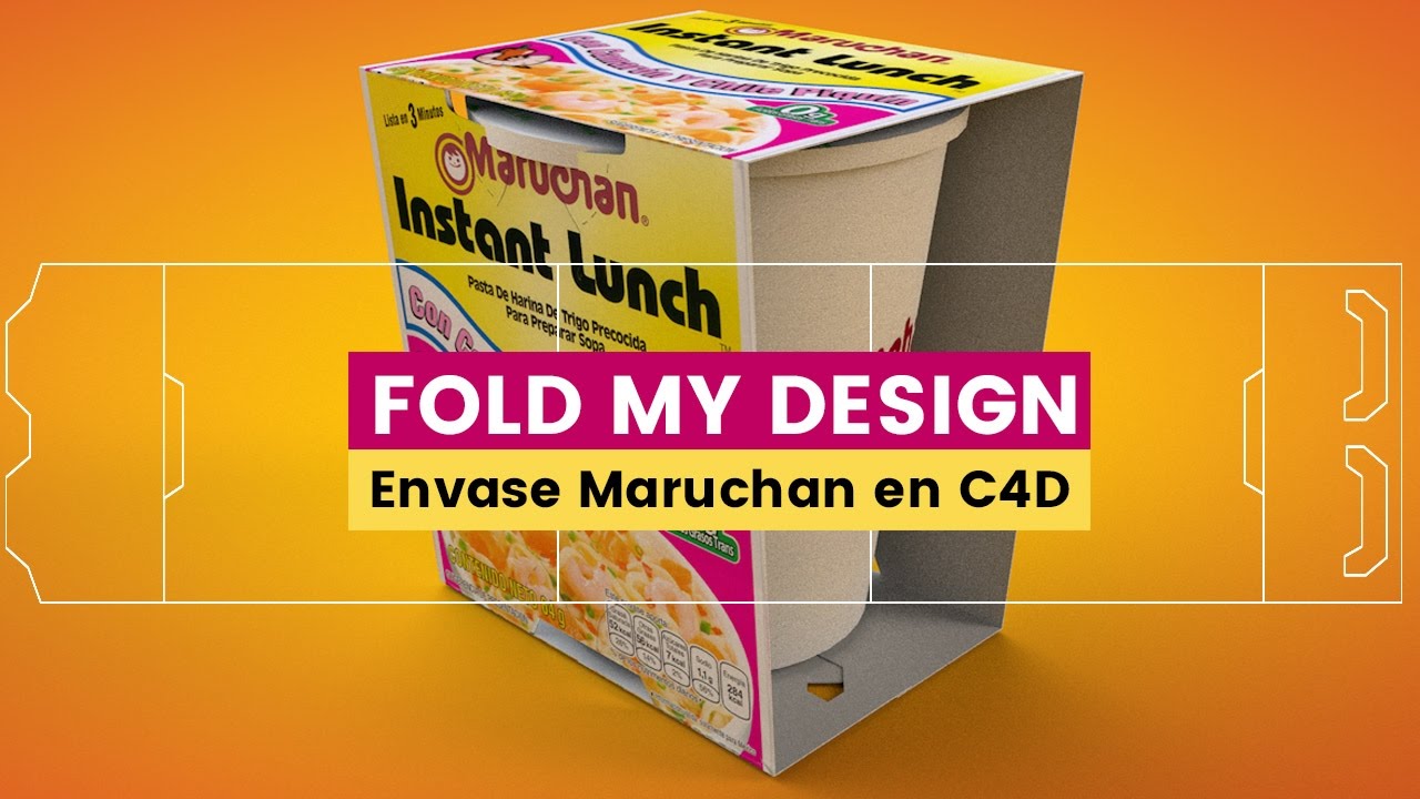 Fold My Design, armando una Maruchan en Cinema 4D