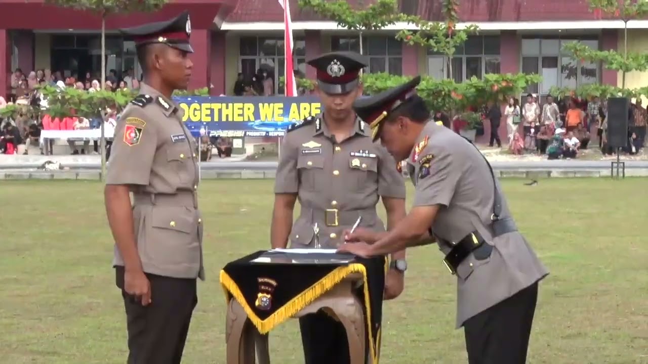 Penutupan Pendidikan, Pelantikan Dan Pengambilan Sumpah Diktukba Polri Gel I T.A 2023 Polda Riau