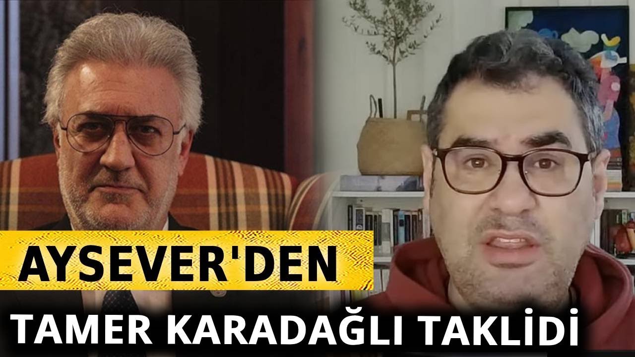 Enver Aysever'den Tamer Karadağlı taklidi
