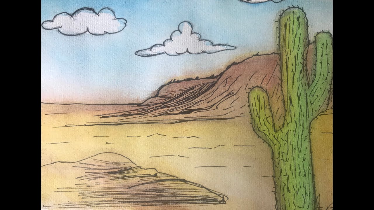 3rd-5th Watercolor Landscape