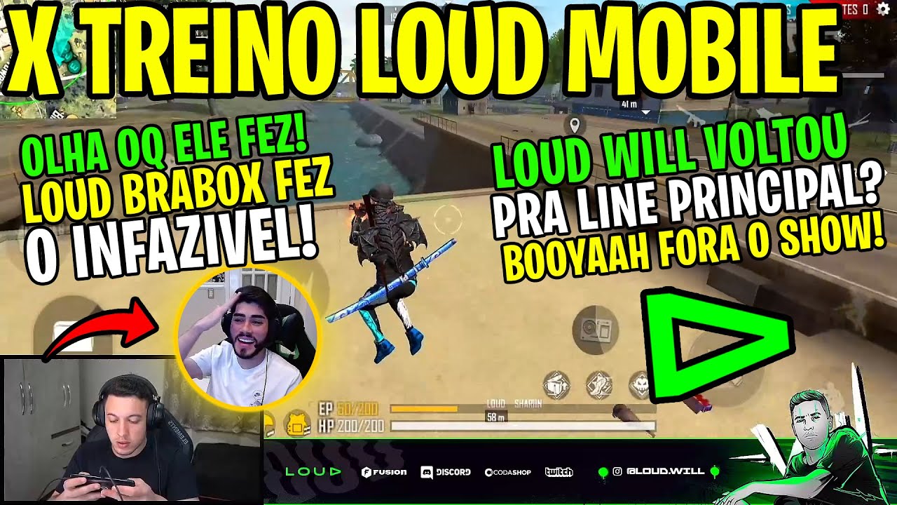 LOUD WILL VOLTOU PRA LINE PRINCIPAL E VOLTOU AMASSANDO! BRABOX  AMASSOU! X TREINO SERIE A