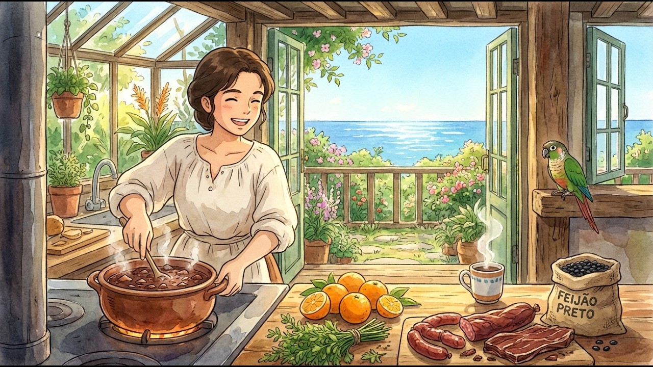 Cozy Brazilian Feijoada Feast: Saturday Slow Living | Ghibli Style Slow Living & Cooking