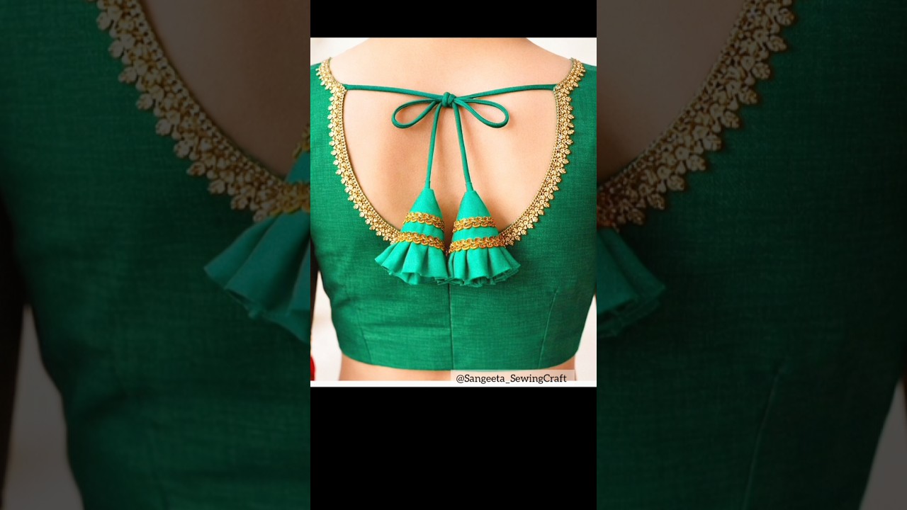 2026 Trending Fabric Latkan Design | Stylish Frill & Lace Latkan ✨ 