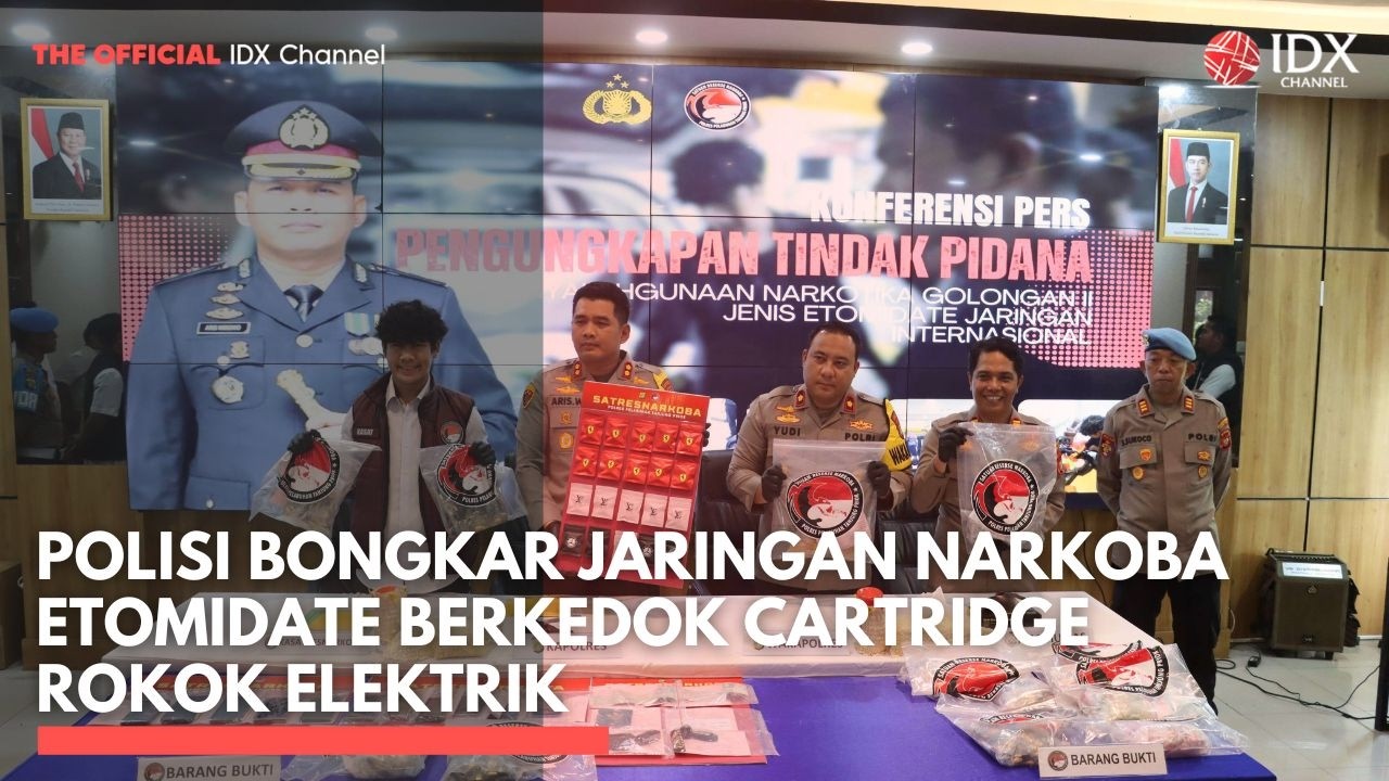 Polisi Bongkar Jaringan Narkoba Etomidate Berkedok Cartridge Rokok Elektrik | IDXC UPDATE