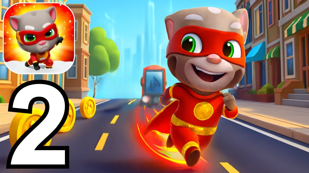 Talking Tom Hero Dash Part 2 Gameplay Walkthrough Android IOS