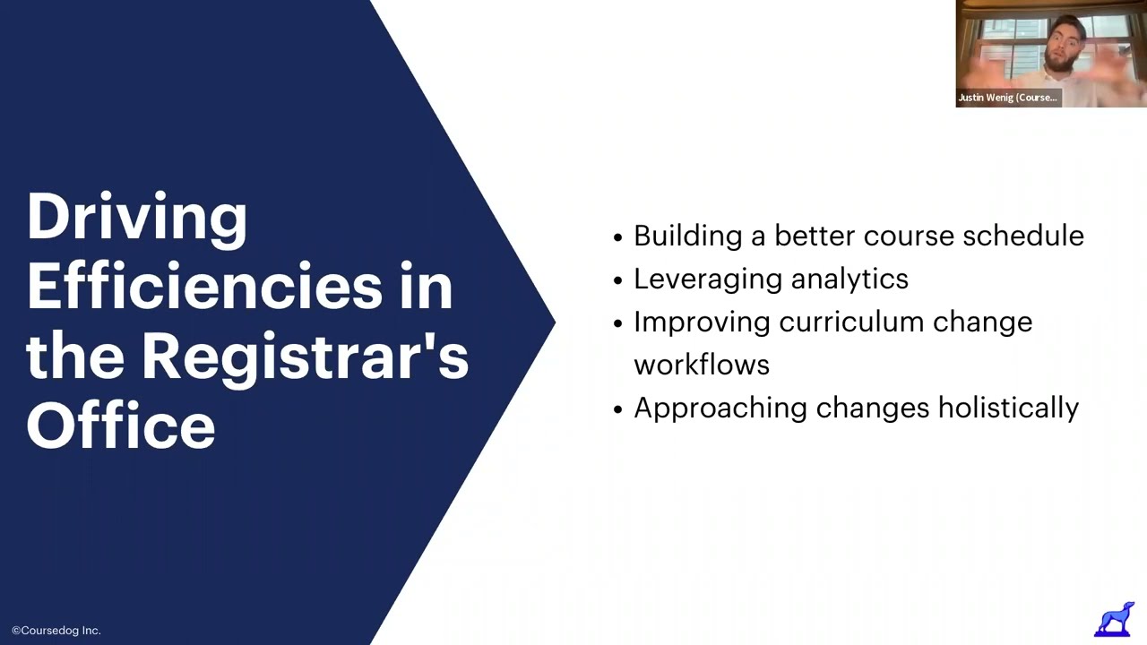 Efficiency Gains in the Registrar's Office: Opportunities & Outcomes