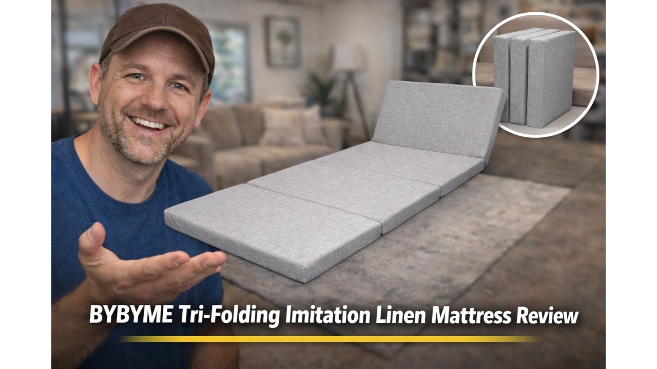 🛏️ BYBYME Tri-Folding Imitation Linen Mattress Review 💤