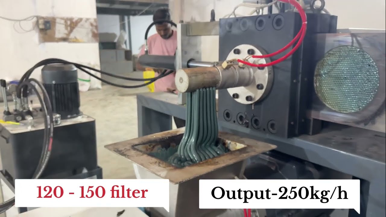 100mm mother baby extruder PP-HD ( Mo:9510451880)#recycle #machine #extrusion #recycling#viral 
