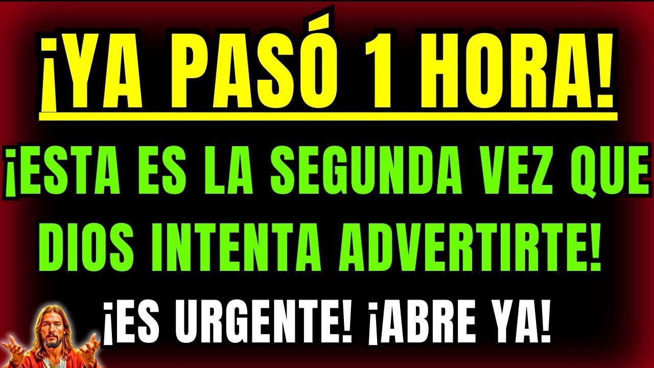 DIOS DICE QUE ESTA ES LA SEGUNDA VEZ QUE ÉL INTENTA HABLAR CONTIGO. ¡Algo fuerte está por sucederte!