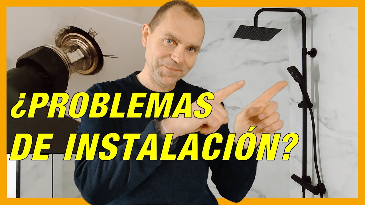 CONJUNTO DE DUCHA NEGRO, INSTALACION PASO A PASO, PROBLEMAS Y CONSEJOS REGULAR EXCENTRICAS BAÑOS.