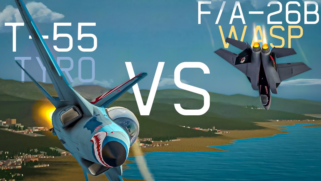 Воздушный бой Т-55 против F/A-26B &mdash; VTOL VR