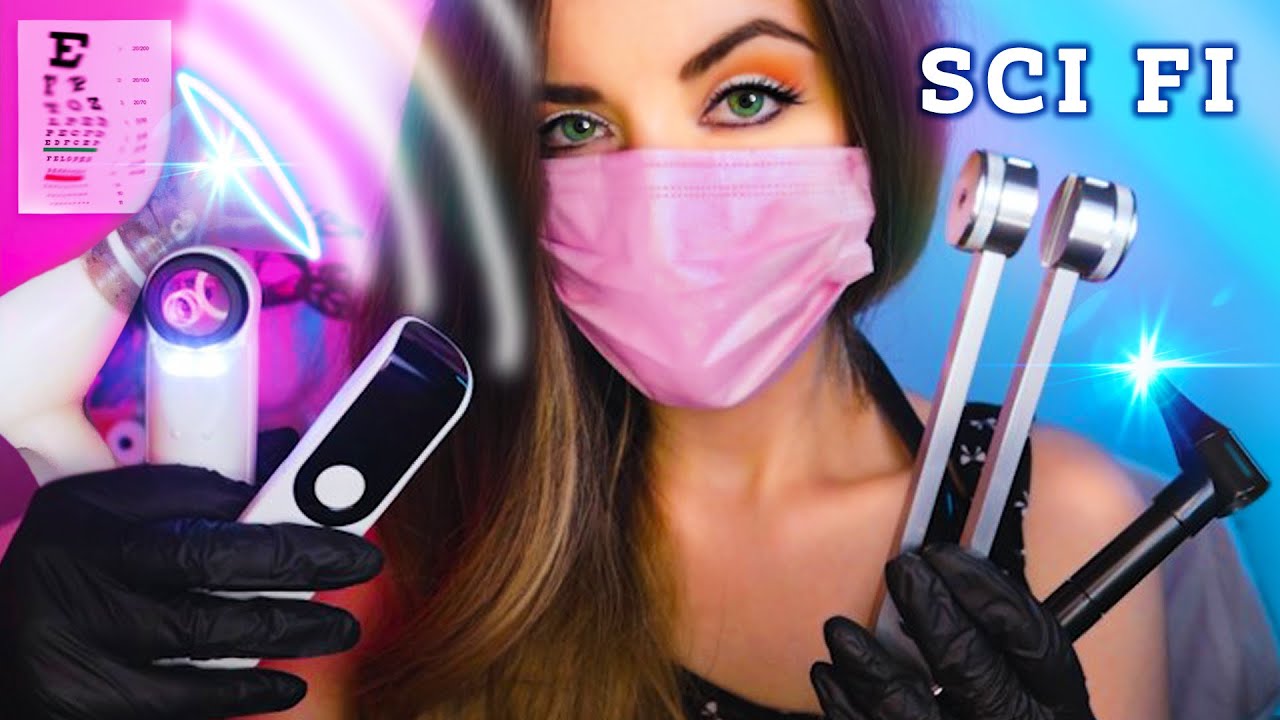 Cinematic SCI FI ASMR 📡 Immersive SFX Futuristic Cranial Nerve EXAM | Eye + Ear Test Check Up