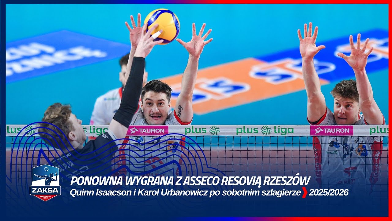 PONOWNA WYGRANA Z ASSECO RESOVIĄ RZESZÓW | Quinn Isaacson i Karol Urbanowicz po sobotnim szlagierze