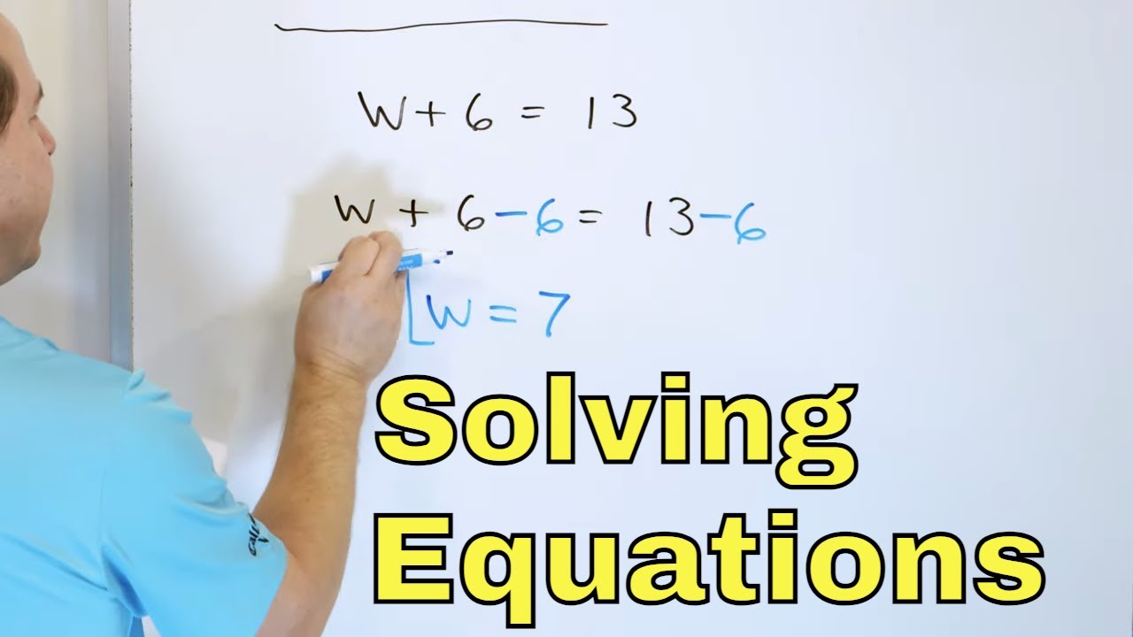 Solving 1-Step Equations w/ Addition & Subtraction - [6-11-1]
