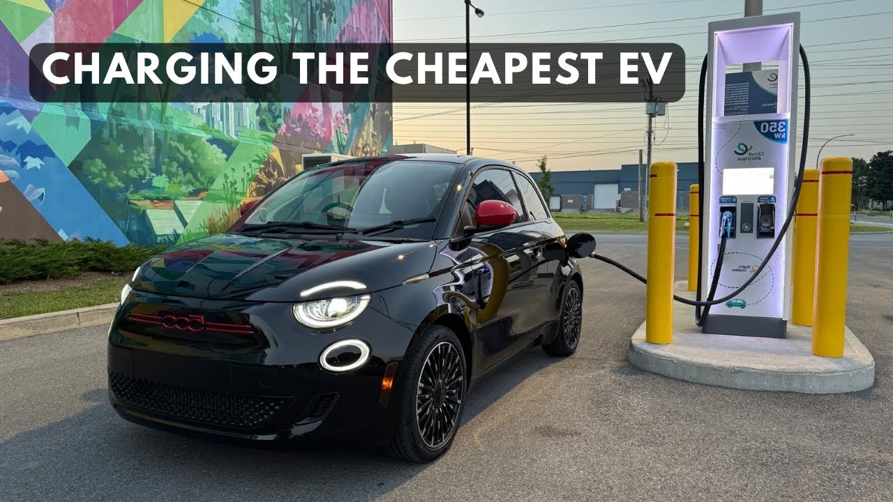 Real World FIAT 500E 5%-85% EV Fast Charging Test! | Great Results! 