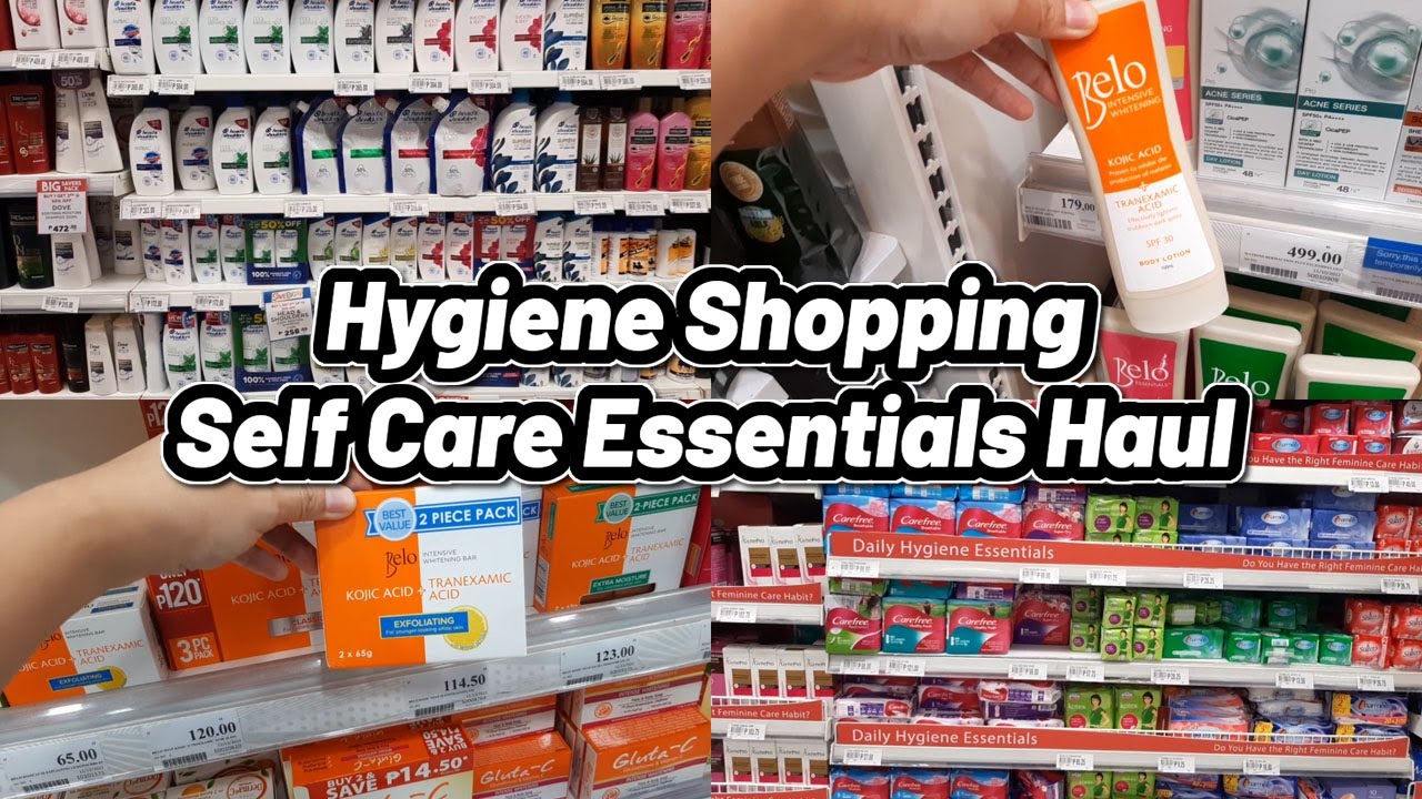 Let's Go Hygiene Shopping Together Monthly Self Care Essentials Grocery Haul Vlog