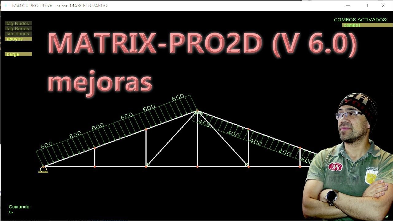 MatrixPro2D mejorado (Versión 6) - Manual de uso y novedades.