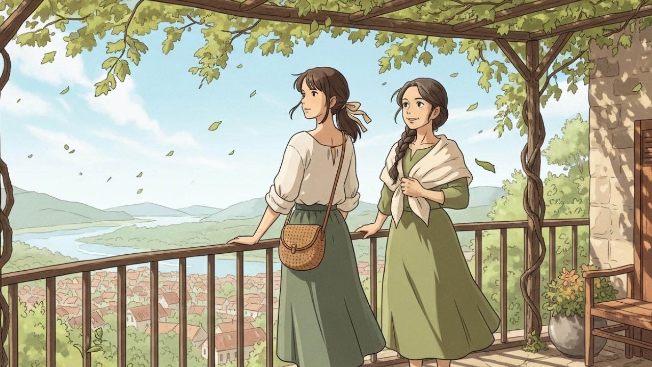 A Girl Spends A Whole Day In Market With Her Friend | Ghibli Style ASMR | Peaceful Day at Tree House