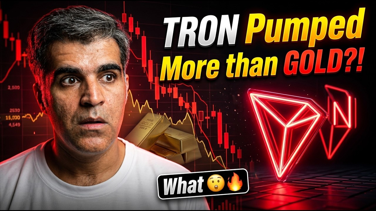 How TRON $TRX pumped more than GOLD when All Crypto Market Crashed