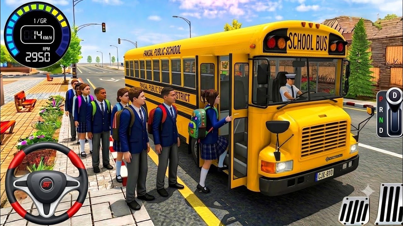 School Bus Driving Games City Coach 2026: Transport City Passenger Bus Driving - Android gameplay