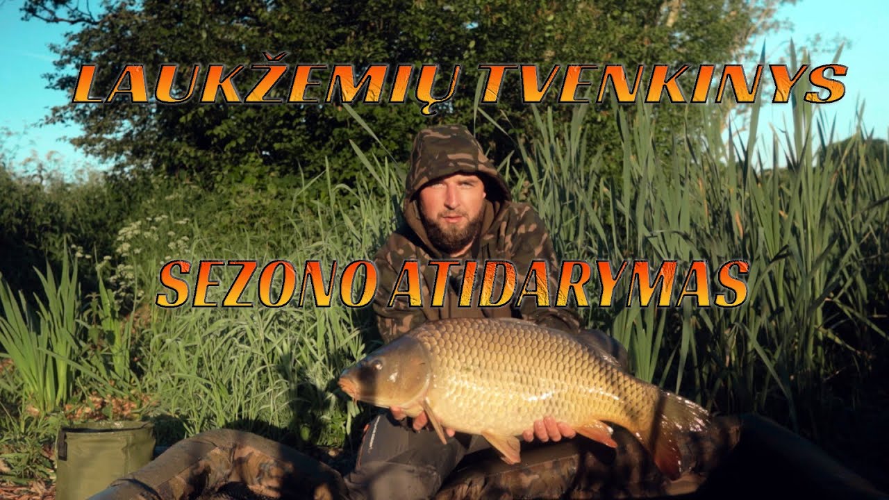 Pirmoji šių metų karpių žūklė, Laukžemių tvenkinys S01E01