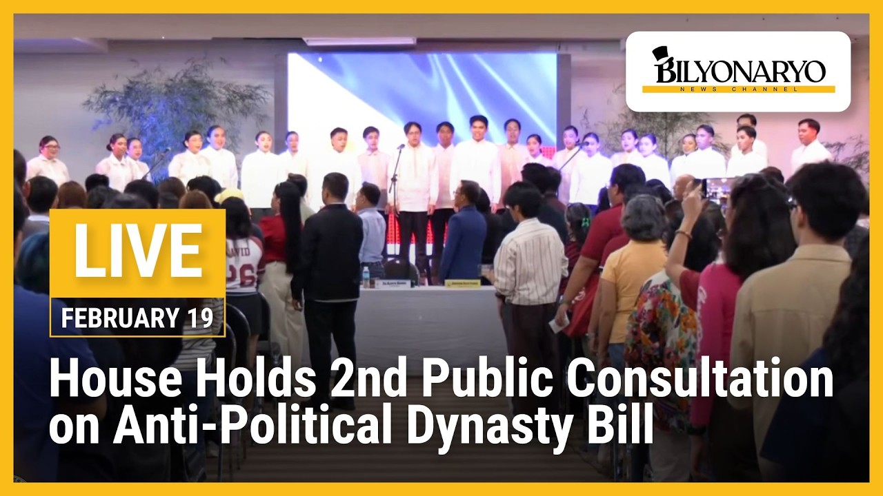 LIVE: House holds 2nd public consultation on anti-political dynasty bill | February 19, 2026