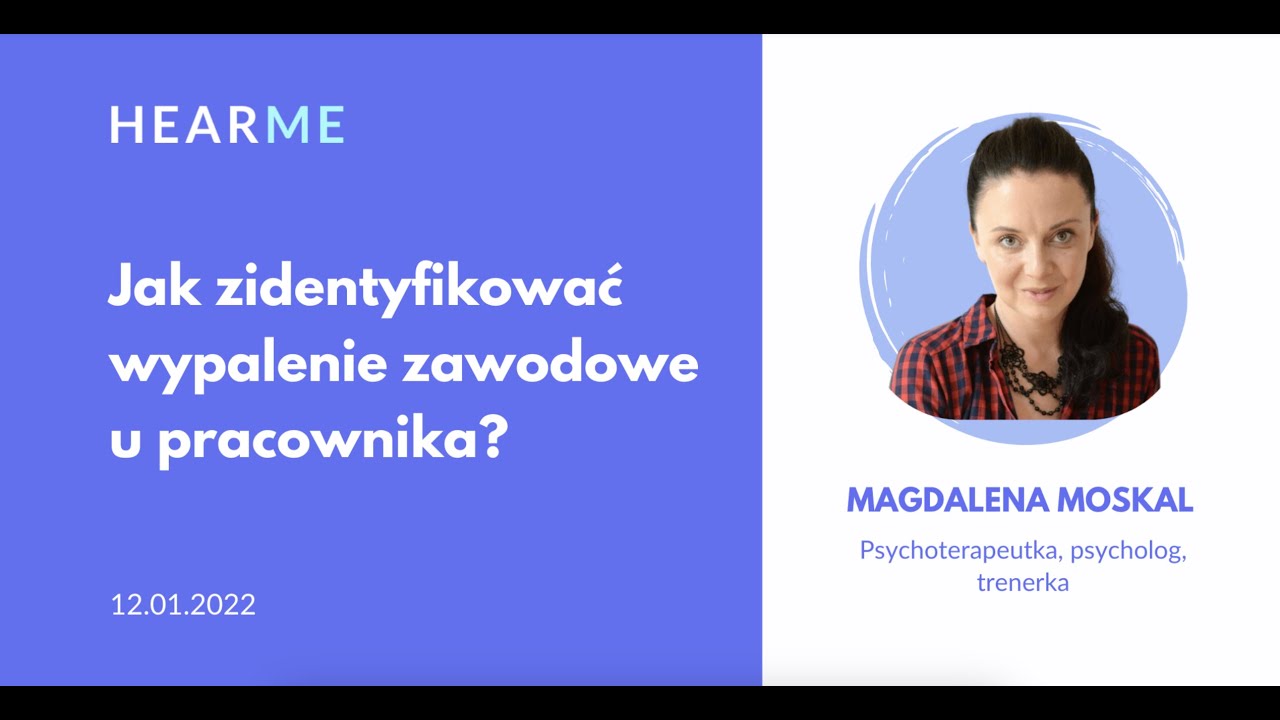 Webinar - Jak zidentyfikować wypalenie zawodowe u pracownika