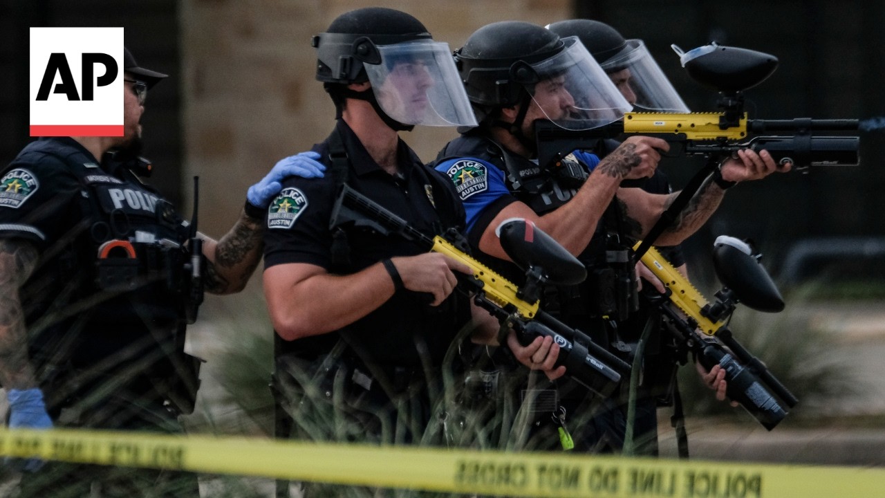 Scene after ICE agent shoots and wounds man in Austin, Texas