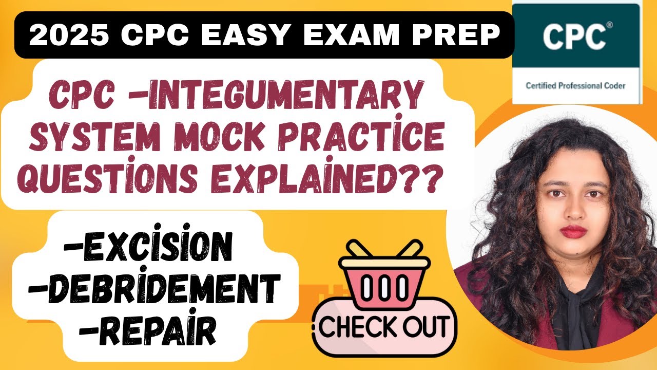 Integumentary system Practice Questions Explained #cpc #medicalcoding #cpcexam #cpt #aapc #edu