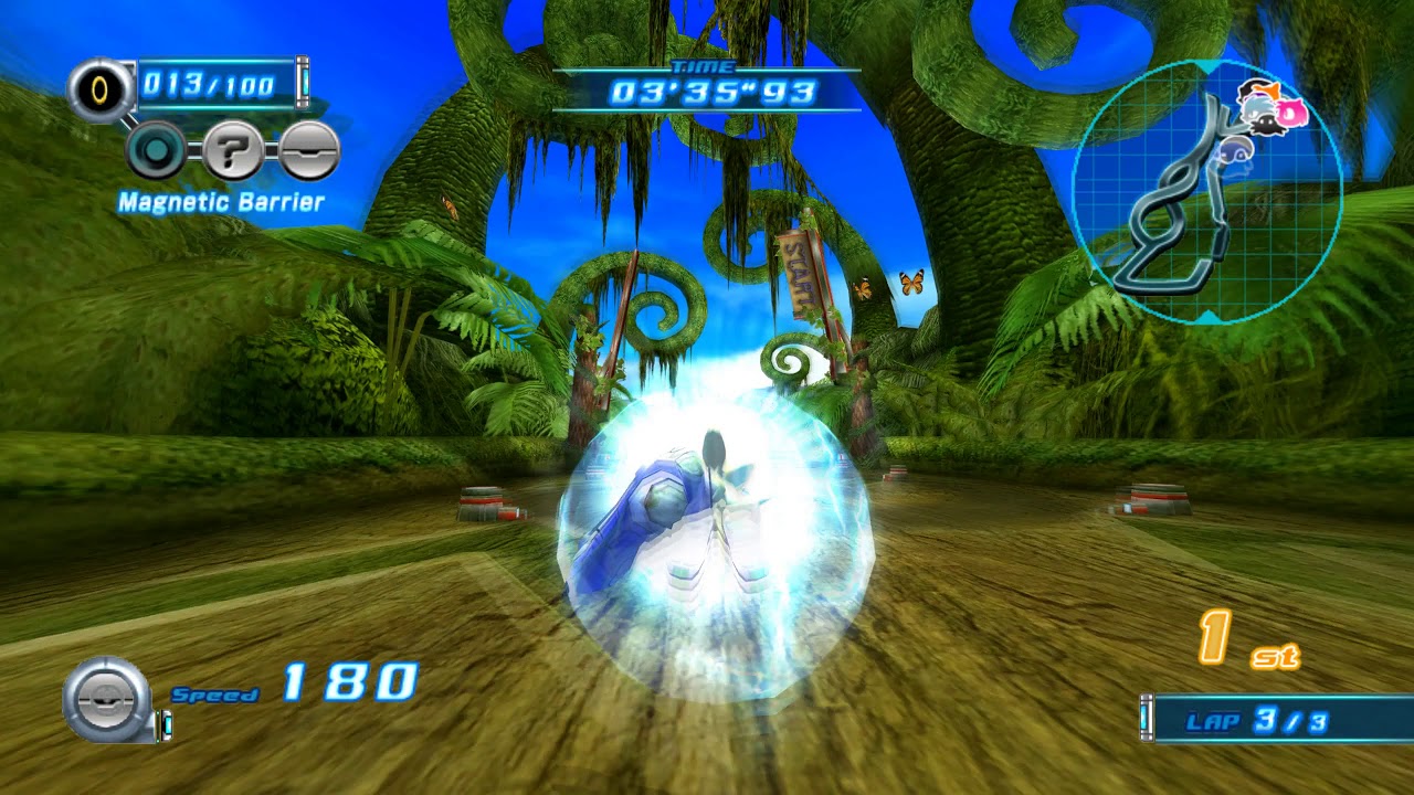 Sonic Riders Zero Gravity (Wii) Super Sonic on all Tracks
