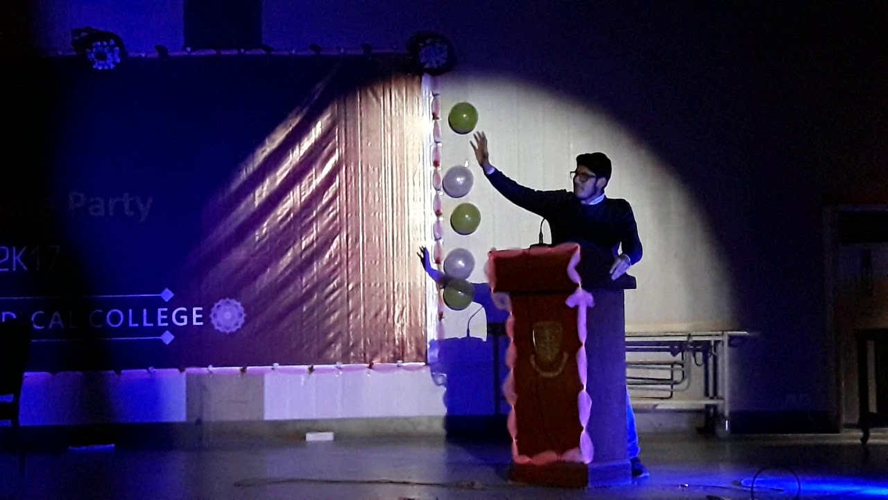 Khyber Medical College Welcome Party Humurous speech 2017