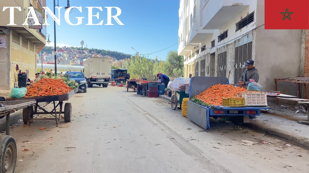 | 4K | Walking and Exploring the vibrant beautiful Tangier Tanger | Village | City Center | Morocco