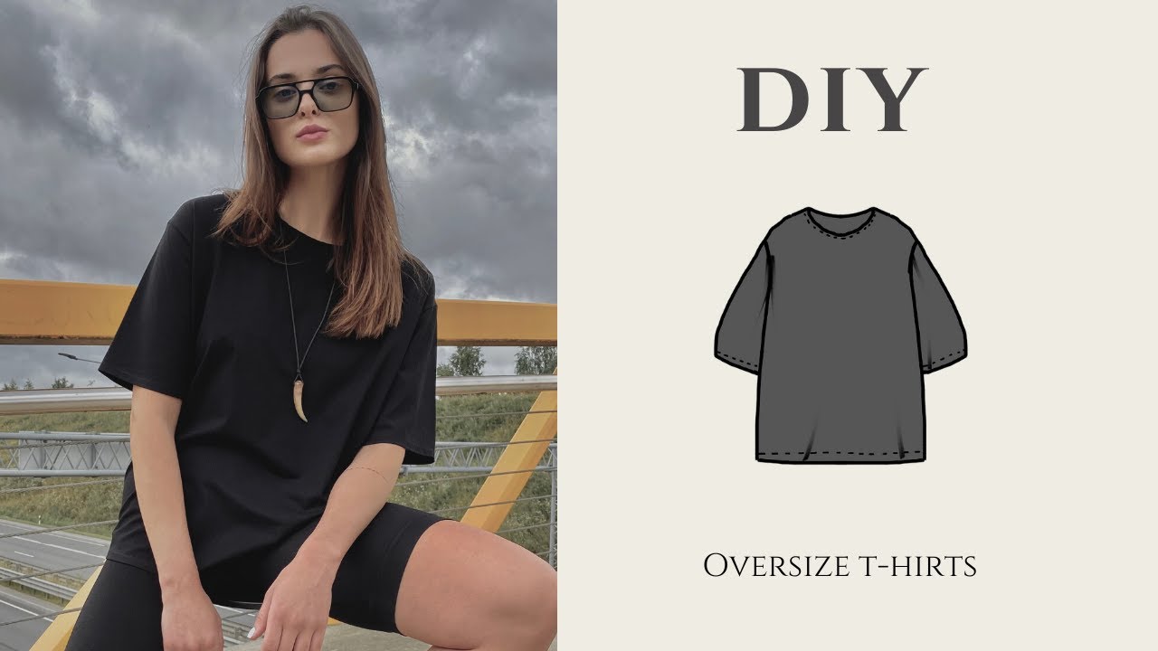 Oversize T-shirts sewing tutorial + PDF sewing pattern - LEKApatterns