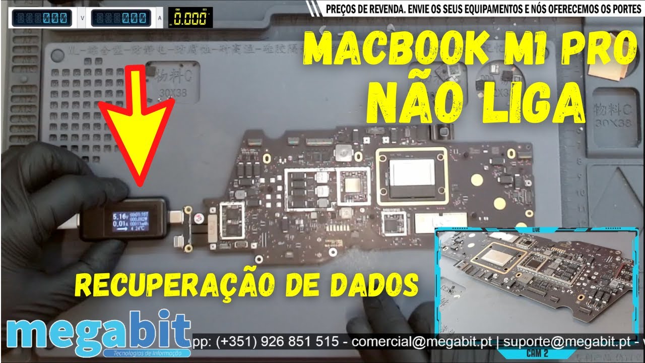 MACBOOK M1 PRO NÃO LIGA (RECUPERAÇÃO DE DADOS)