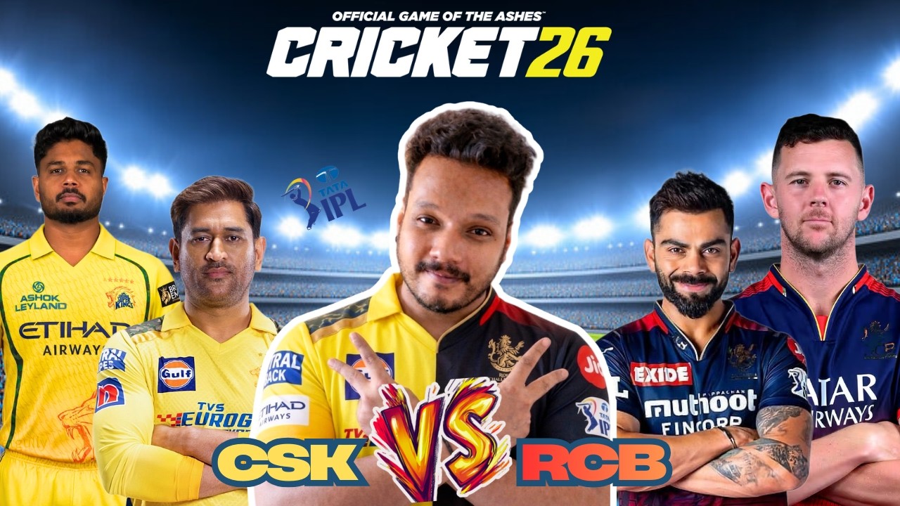CSK vs RCB | TATA IPL 2026 | Cricket 26 Live Gameplay
