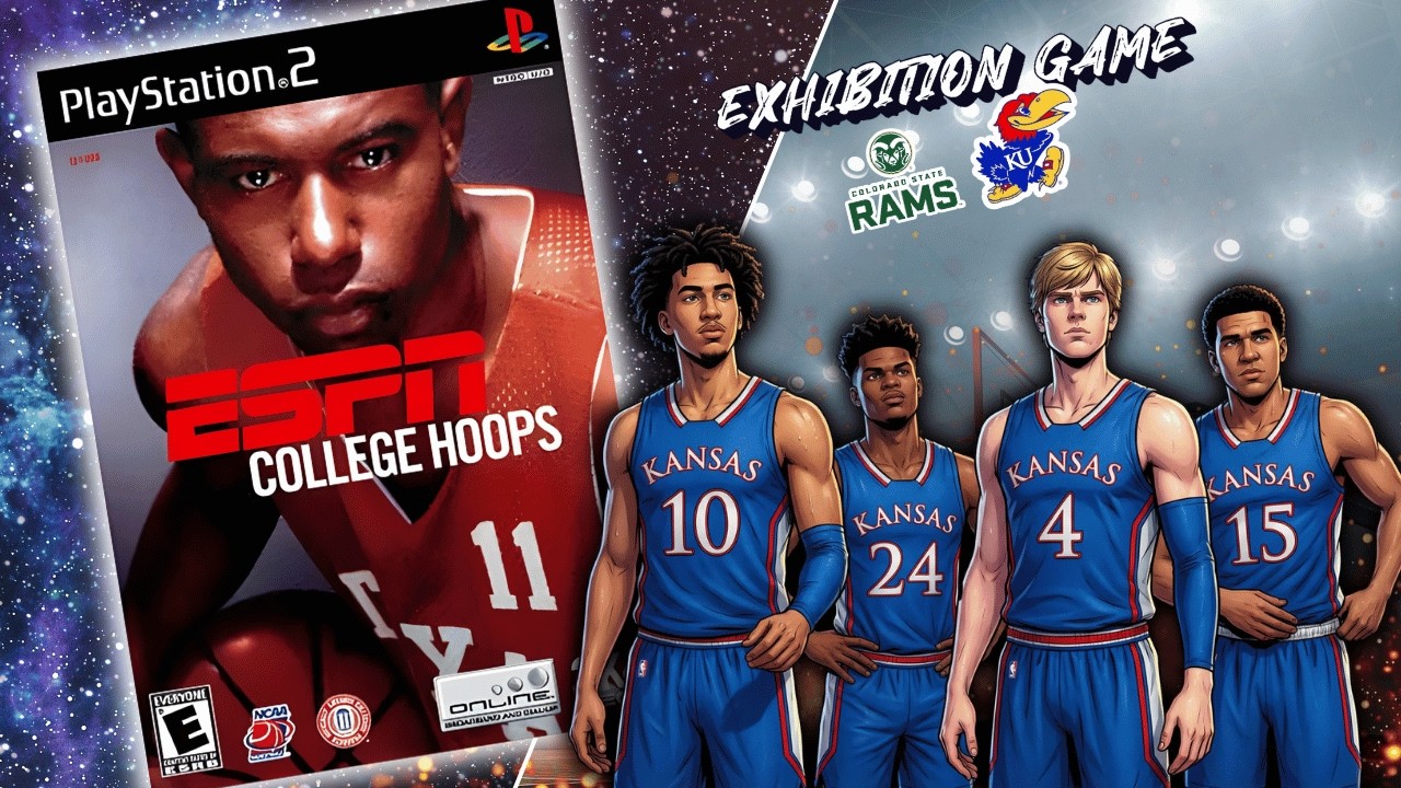 ESPN College Hoops - Gameplay | Kansas Jayhawks vs Colorado State Rams | PS2