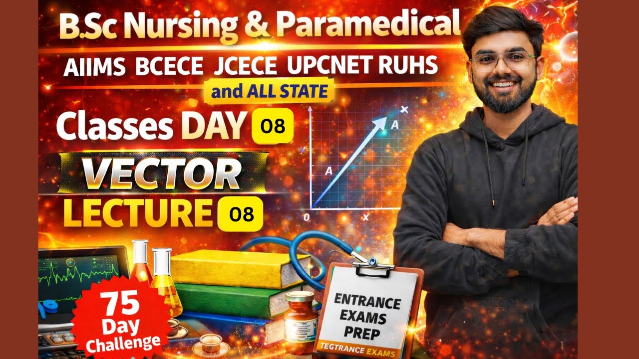 🔥 VECTOR Lecture 08 | 75 Day Challenge Day 8💥 | Nursing & Paramedical 2026 ka Grand Start! 🚀