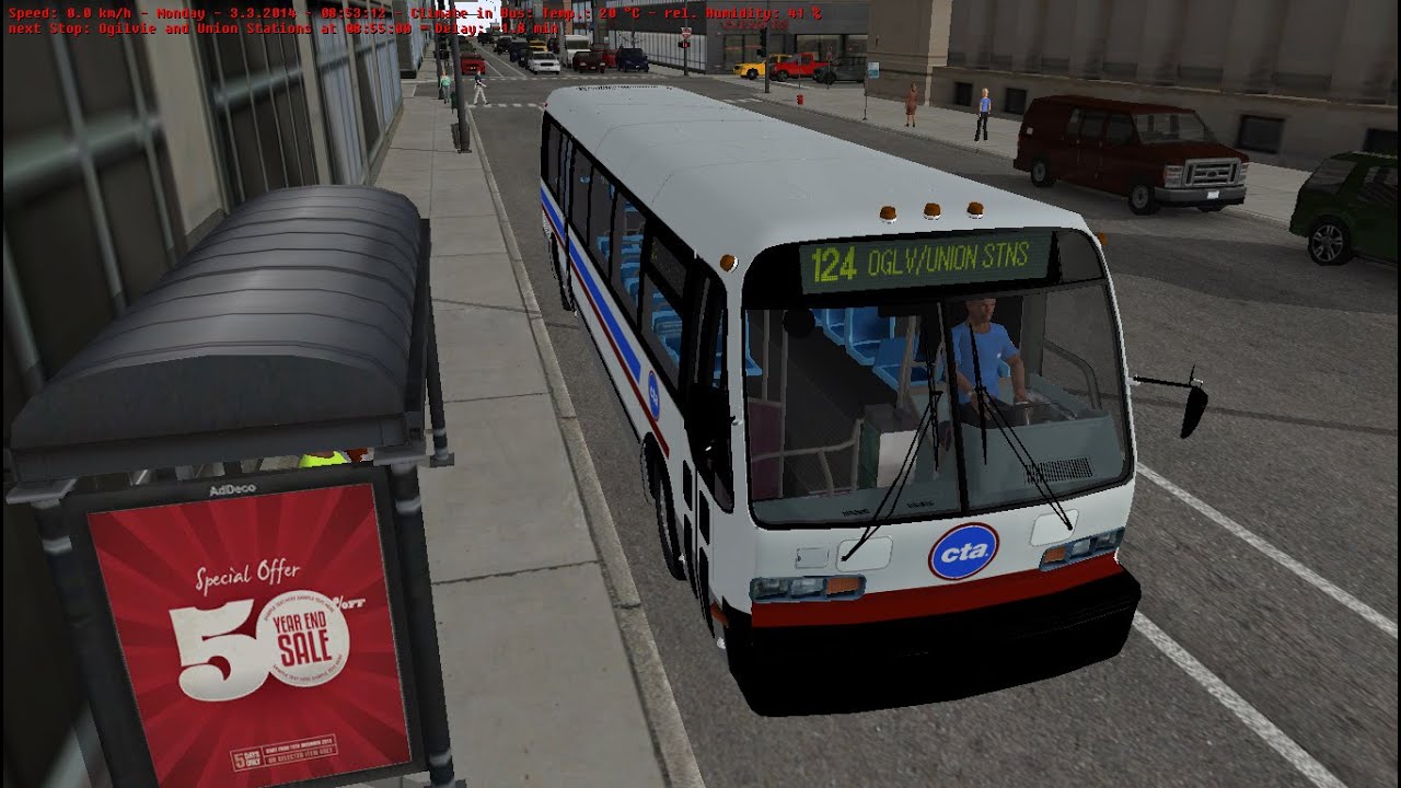 OMSI 2: Chicago Downtown | Route 124 Union Station | RTS