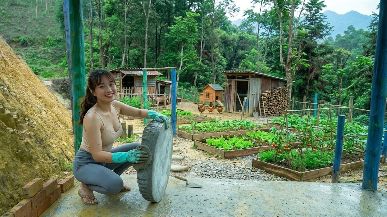 I spent 360 days building a farm in the forest | living a free and self-sufficient life. Episode 2
