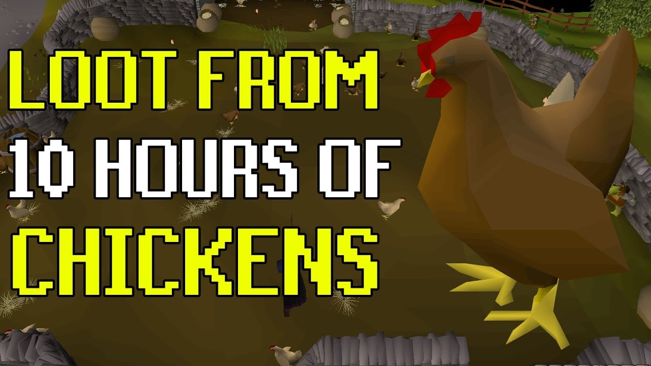 [OSRS] Loot from 10 hours of Chickens