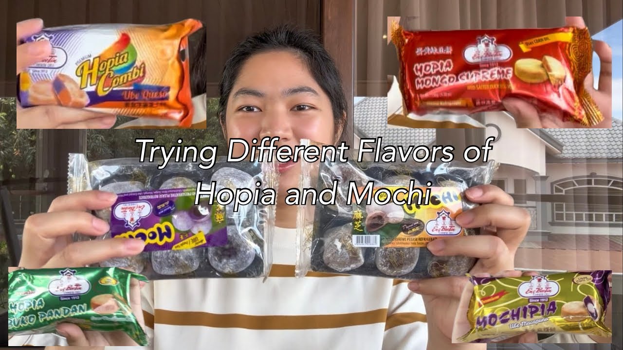 Trying Different Flavors of Hopia and Mochi