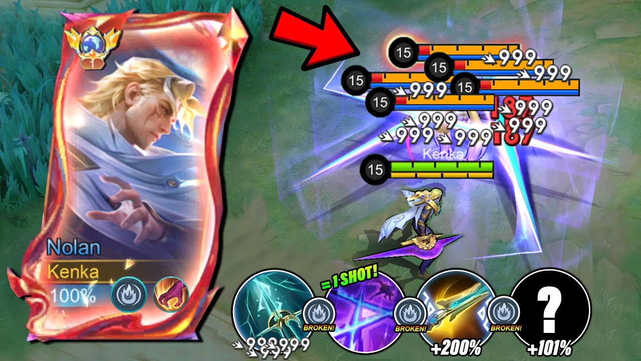 BEST 1 HIT BUILD & EMBLEM NOLAN 2025!! 0.3 SEC ONE SHOT! 😱 (Must Abuse!) - Mobile Legends