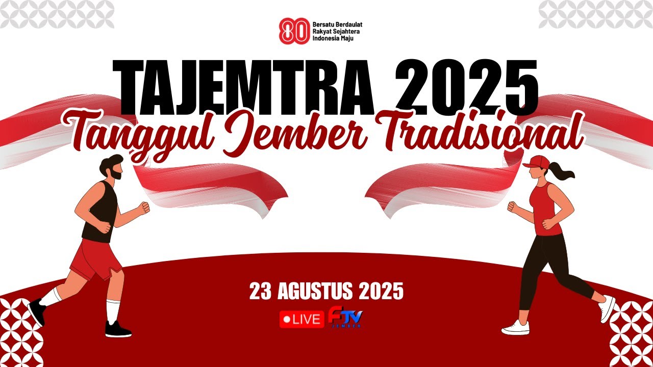 Live TAJEMTRA 2025 | Gerak Jalan Tanggul - Jember Tradisional