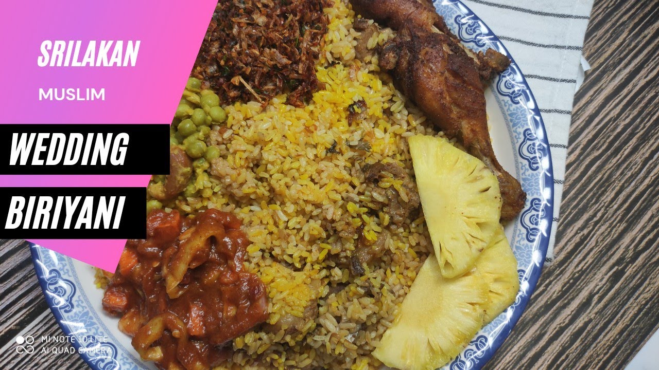 SriLankan Muslims  wedding  style mutton biryani.